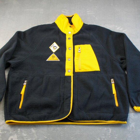 Pittsburgh Penguins Black Polar Fleece Full-Snap Jacket Women's Size XXL - Picture 4 of 9